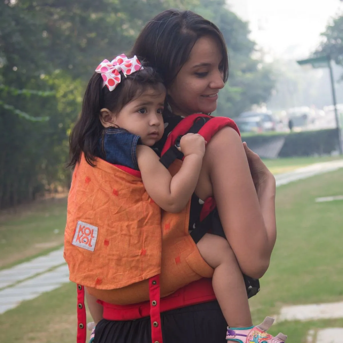 100% Cotton Saffron Full Buckle Baby Carrier