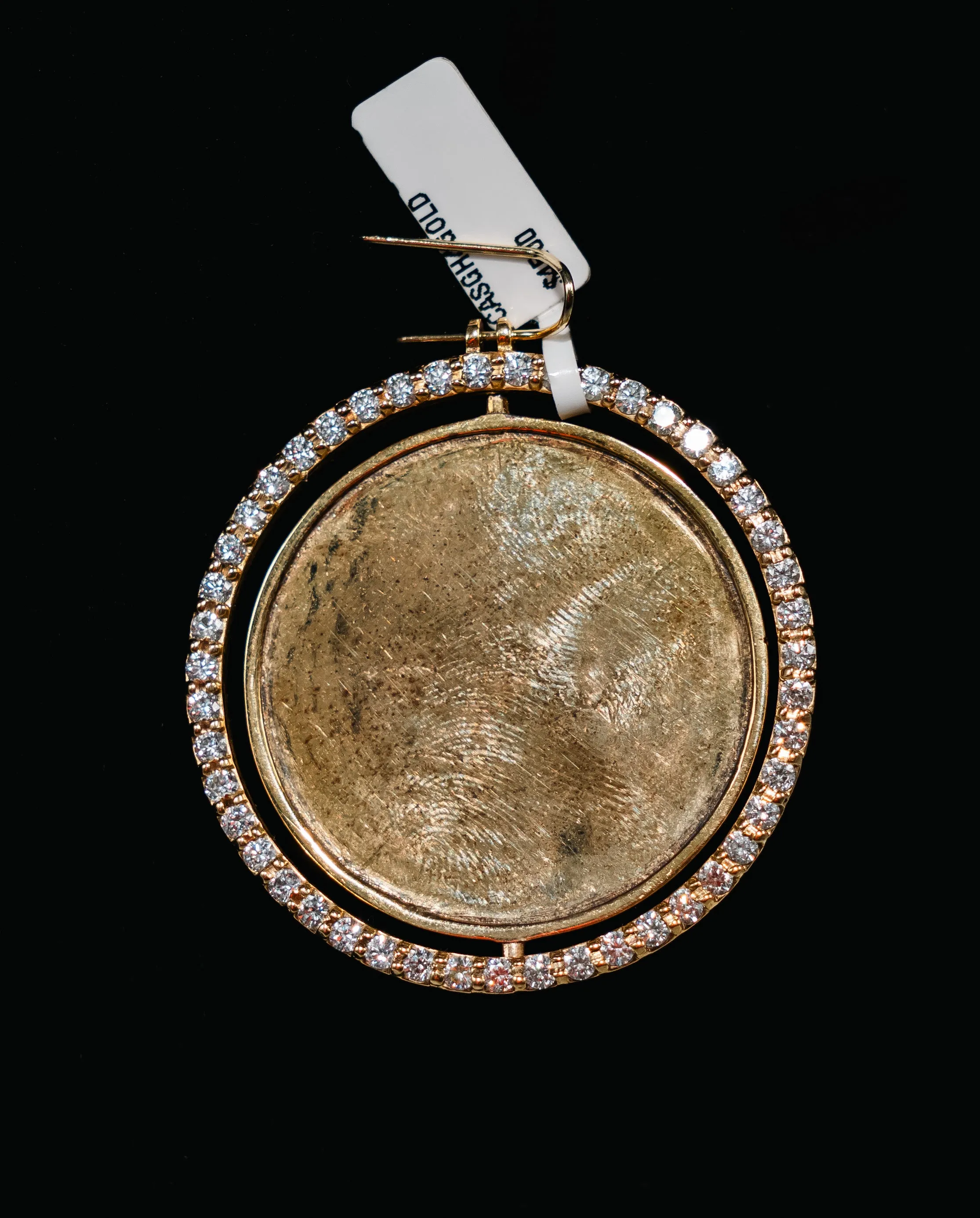 10K Yellow Gold Memorial Pendant 2.5Ct / 18.8gr