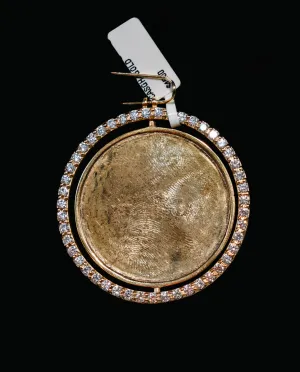 10K Yellow Gold Memorial Pendant 2.5Ct / 18.8gr