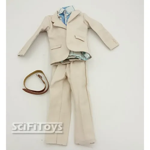 1/6 Male Custom Parts :  (Forrest Gump) outfit set Suit, Briefcase, Socks Shoes