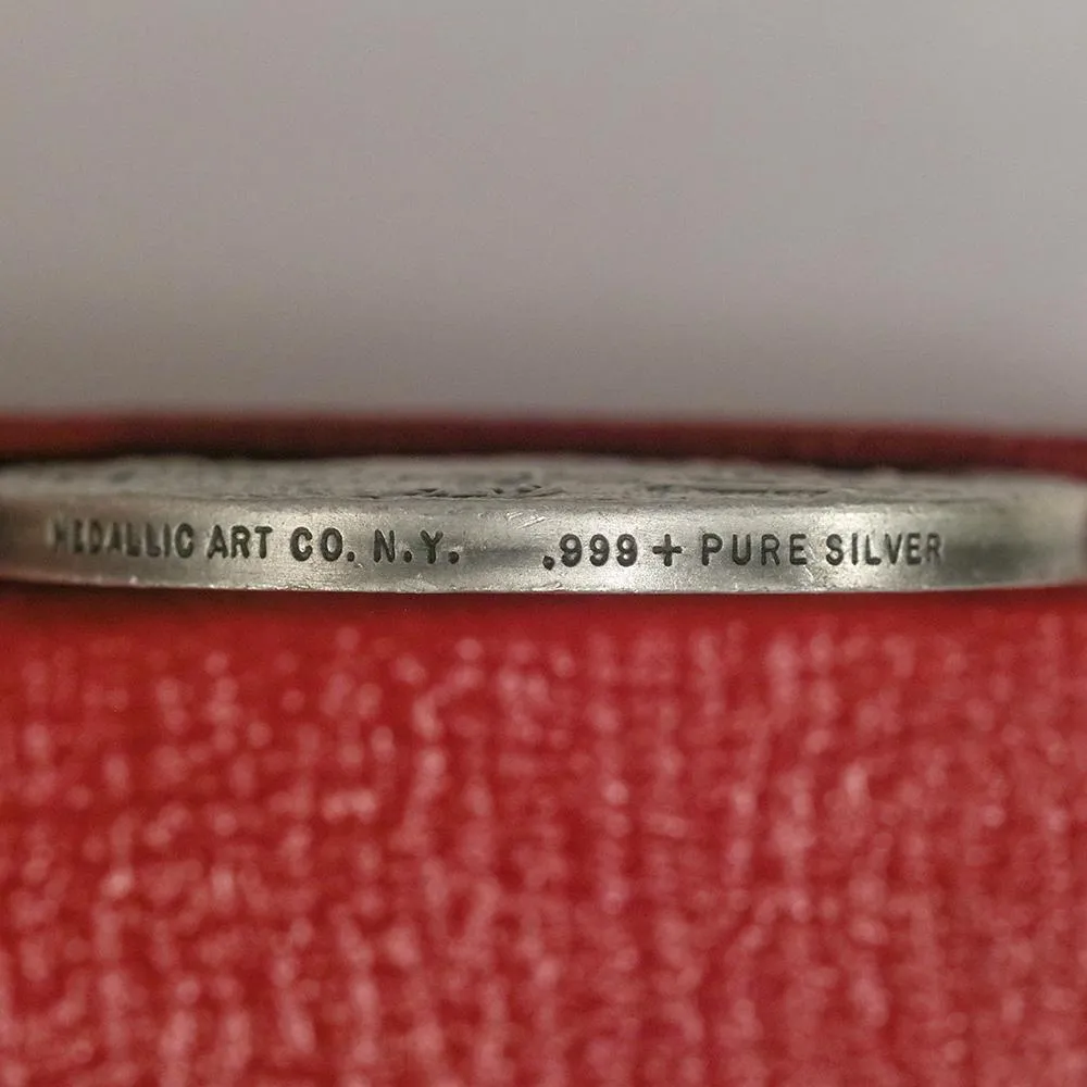 1972 .999 Silver Medallic Art Co. Lassen Volcanic National Parks Medal - 39mm
