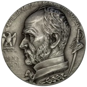 1973 .999 Silver Medallic Art Co. William Tecumseh Sherman Medal - 39mm
