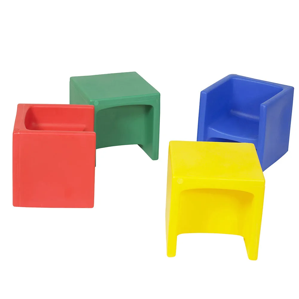 3-in-1 Cube Chairs Set | 4 Pieces