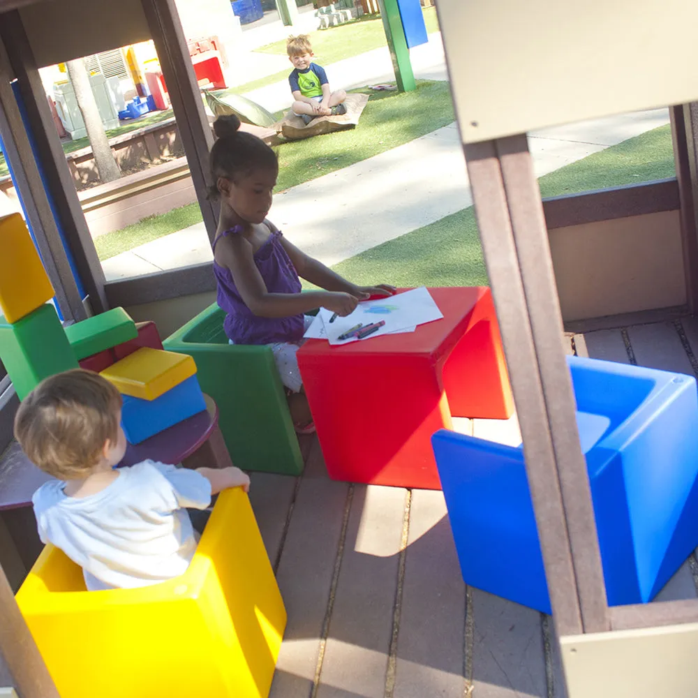 3-in-1 Cube Chairs Set | 4 Pieces