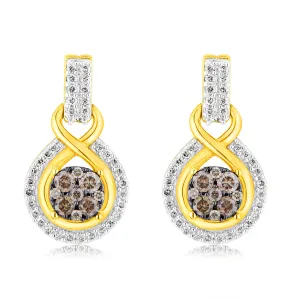 9ct Yellow Gold 1/2 Carat Diamond Studs with Australian Diamonds