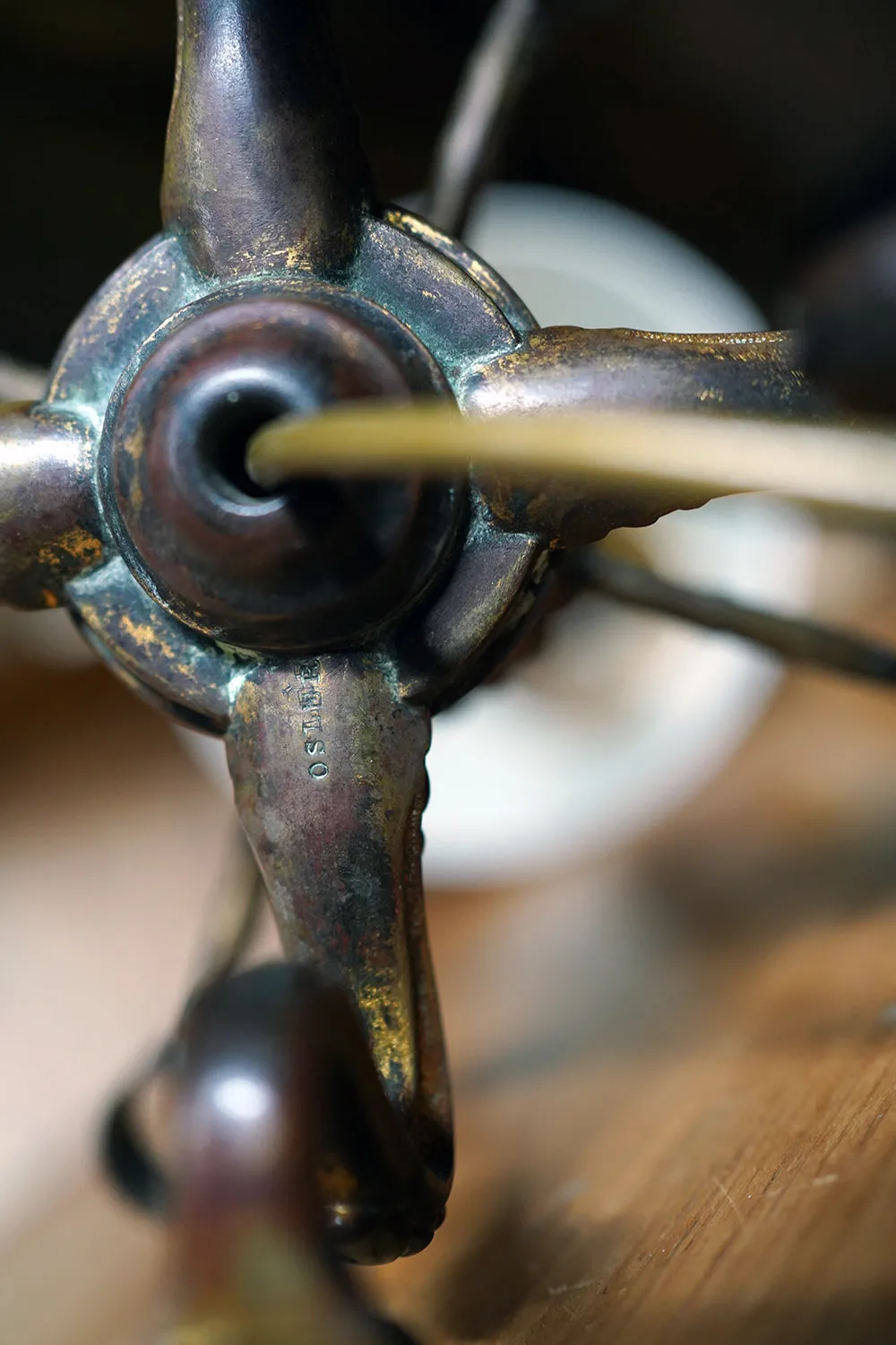 A 19thC Bronze Table Lamp by Osler c.1835