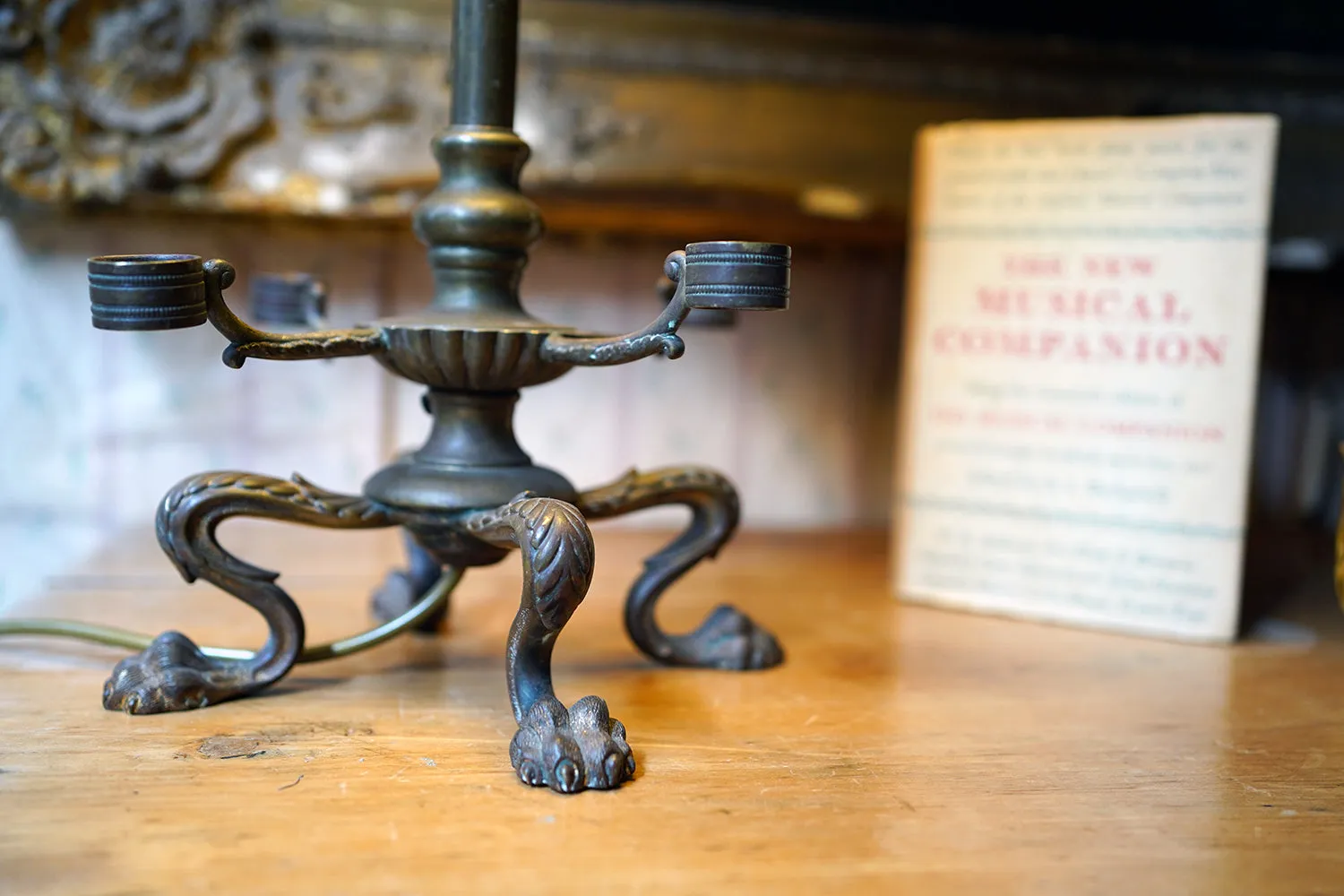 A 19thC Bronze Table Lamp by Osler c.1835