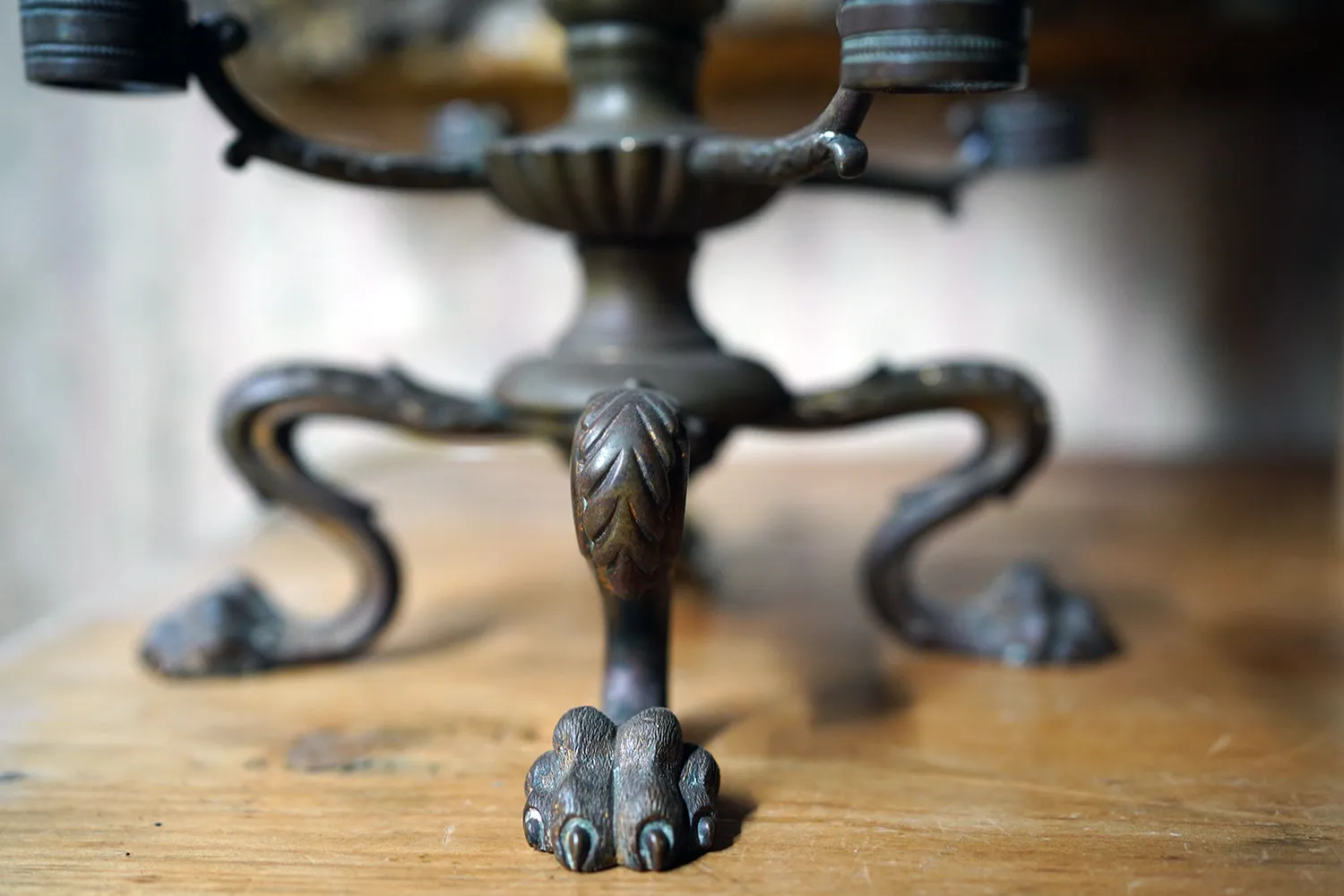 A 19thC Bronze Table Lamp by Osler c.1835