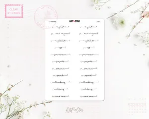 A111a | Lettering Functional Planner, Work