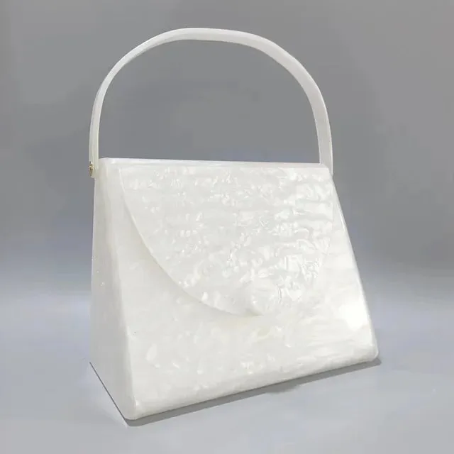 Acrylic Evening Bags - Amber Leopard