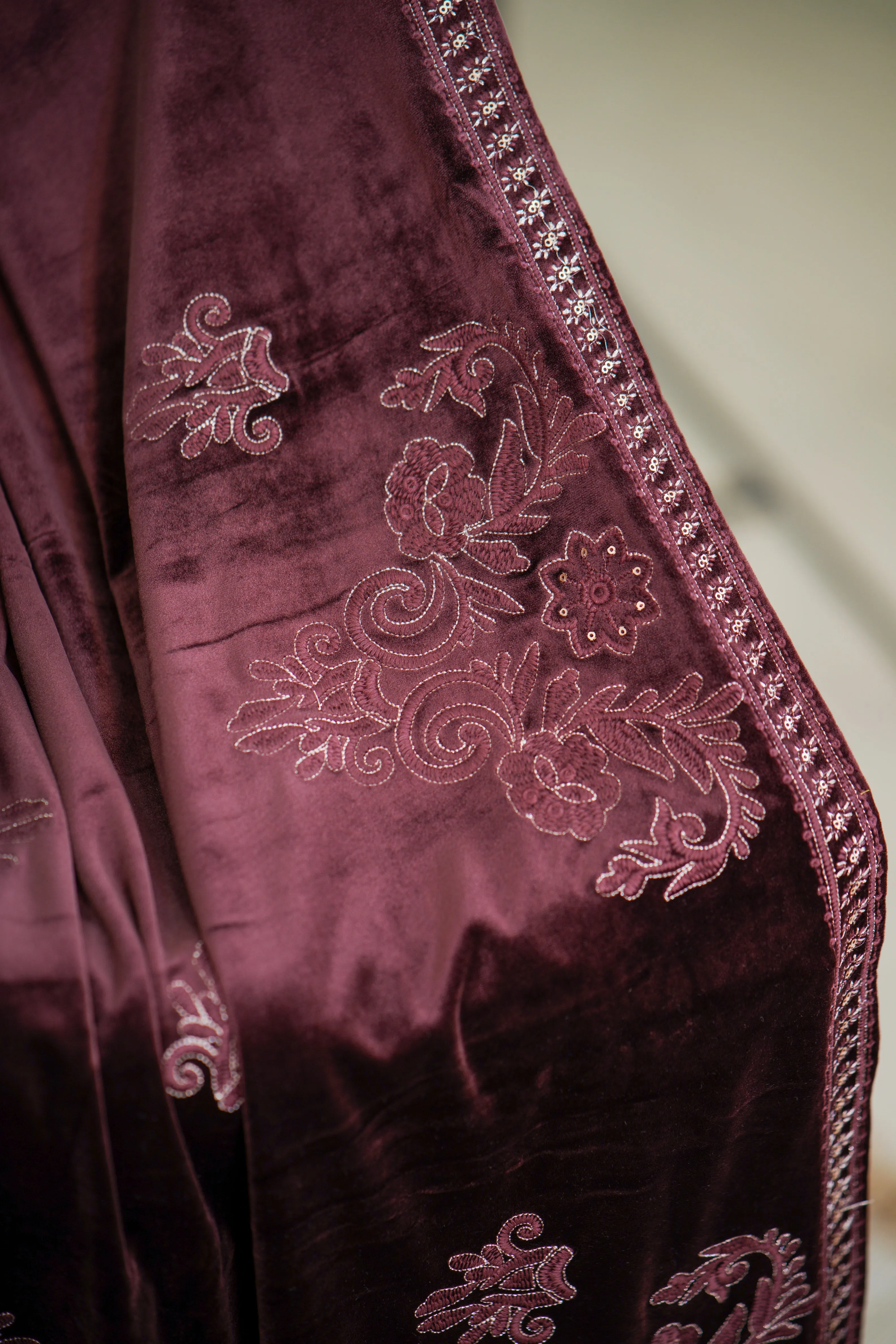 Ajooni Embroidered Premium Velvet Pant set