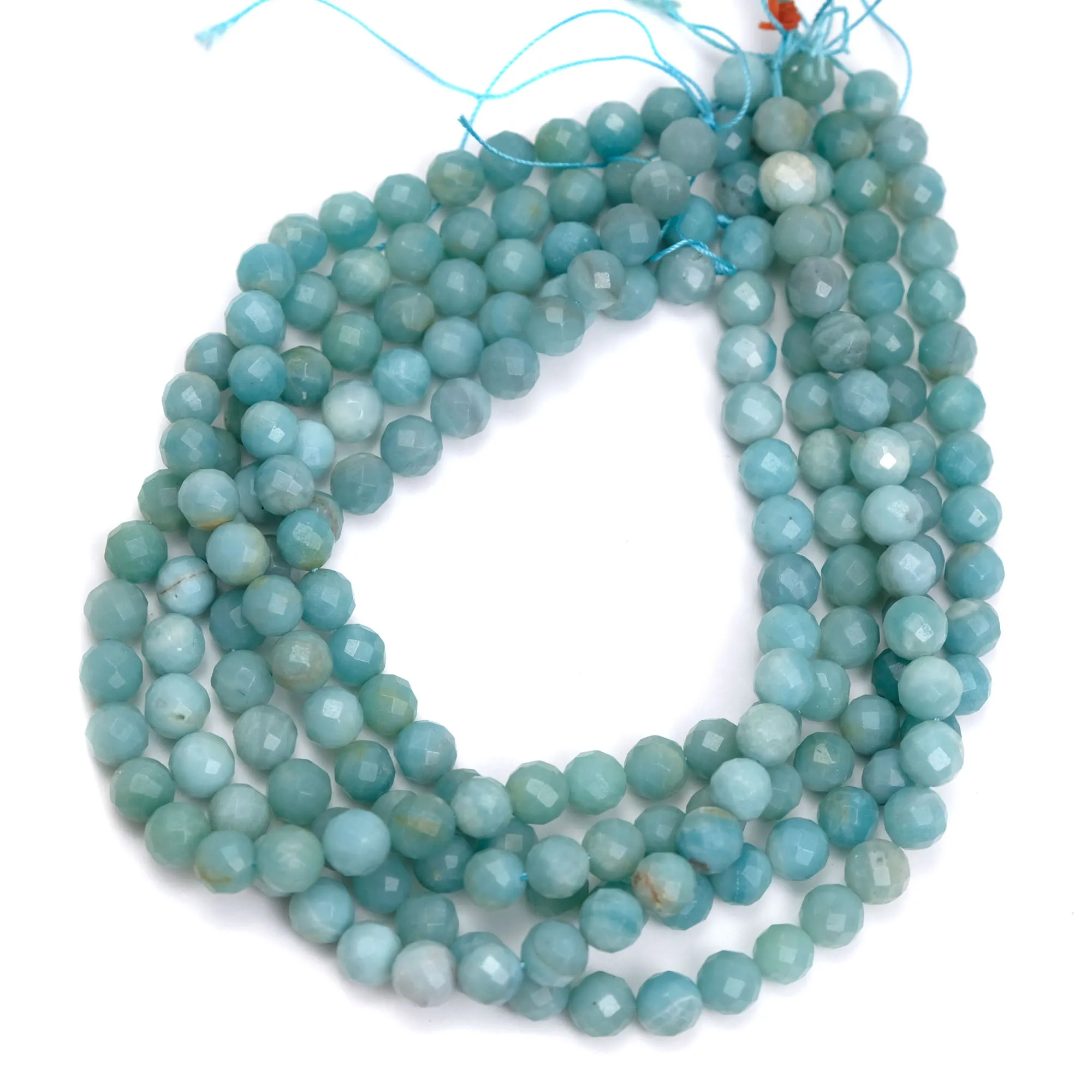 Amazonite 10mm Faceted Rounds