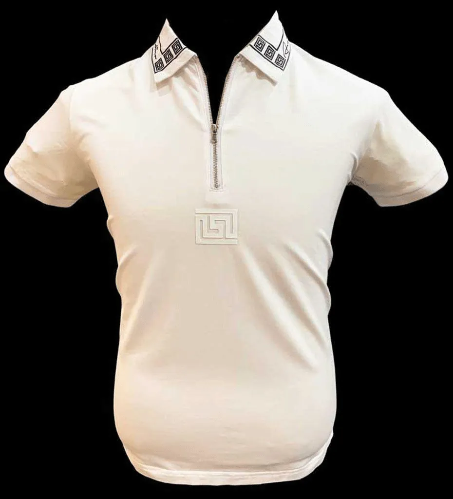 Angelino Signature Zip Golfer-White