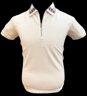 Angelino Signature Zip Golfer-White