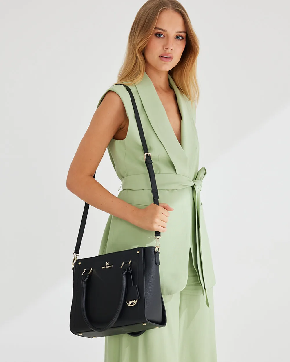 Angie Medium 3 Compartment Satchel Bag
