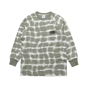 AWF LOGO TIE-DYE LONG SLEEVE KHAKI