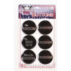 Bachelor Button Set 6 pieces