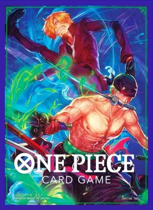 BANDAI ONE PIECE CARD GAME OFFICIAL CARD SLEEVES 5 - ZORO & SANJI