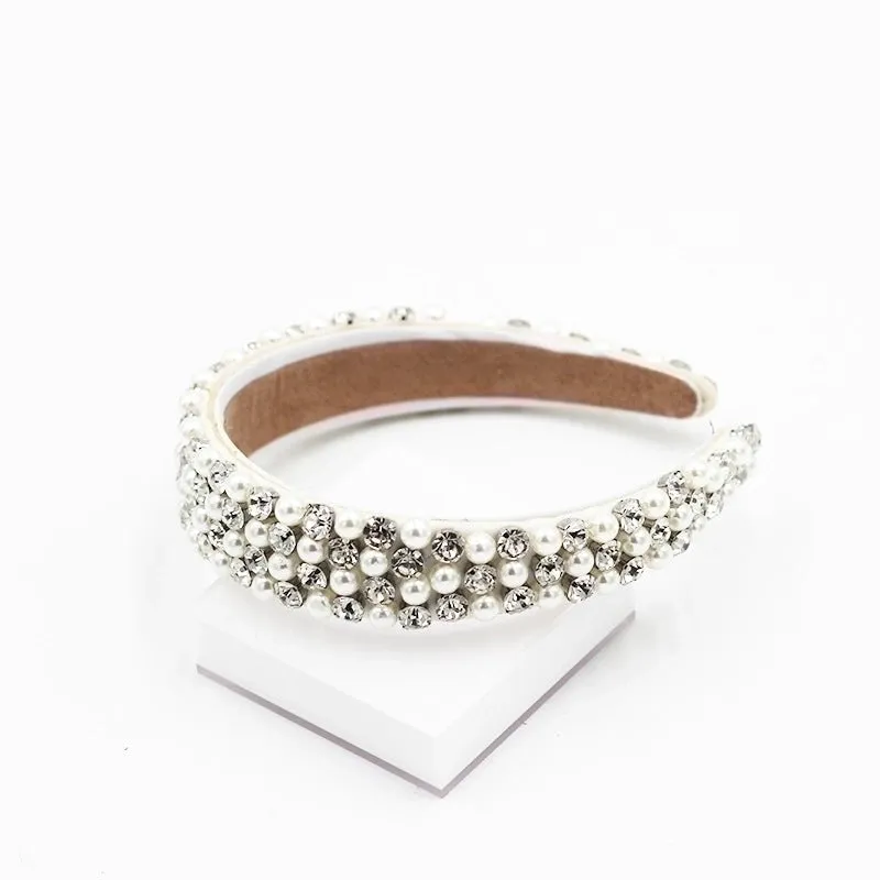 Baroque Diamond-studded Pearl Exquisite Headband