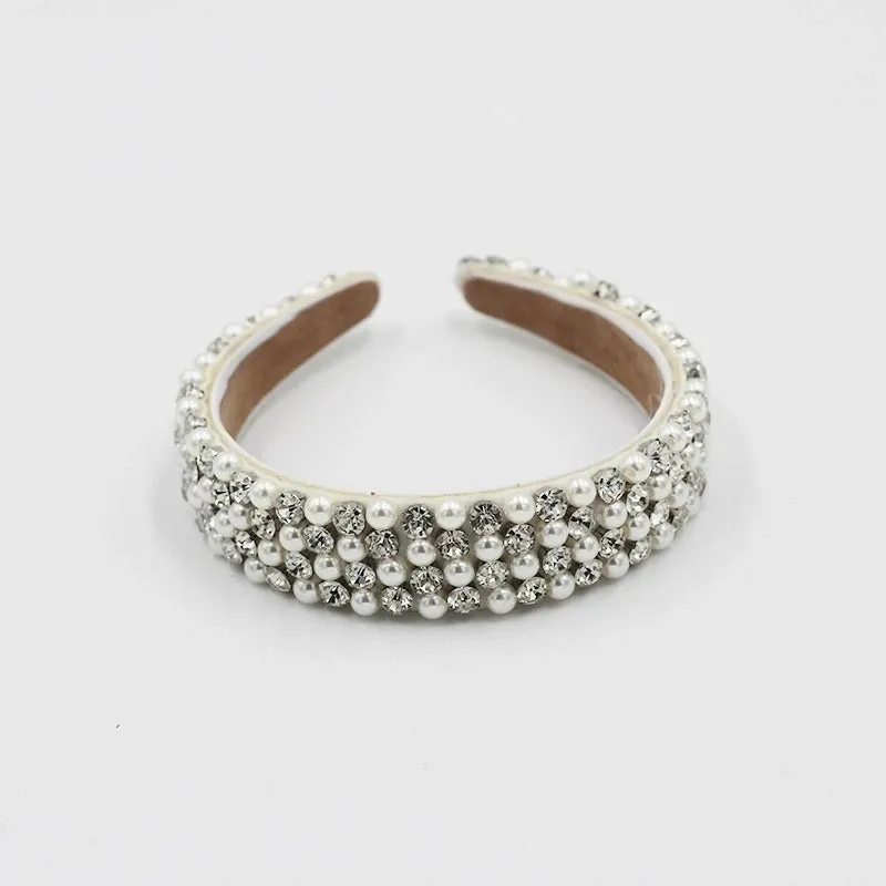 Baroque Diamond-studded Pearl Exquisite Headband