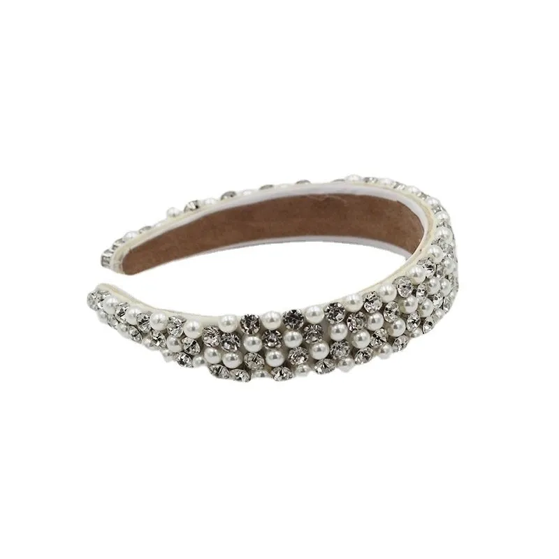 Baroque Diamond-studded Pearl Exquisite Headband