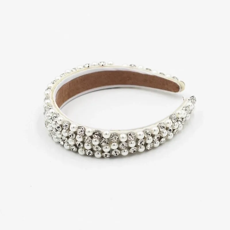 Baroque Diamond-studded Pearl Exquisite Headband