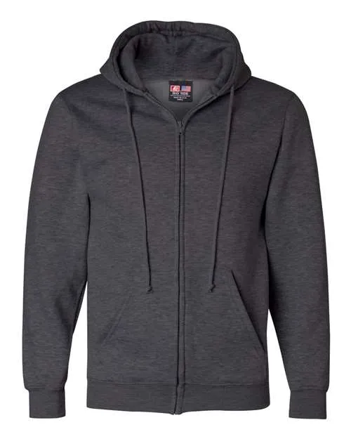 Bayside Men's USA-Made Full-Zip Hooded Sweatshirt