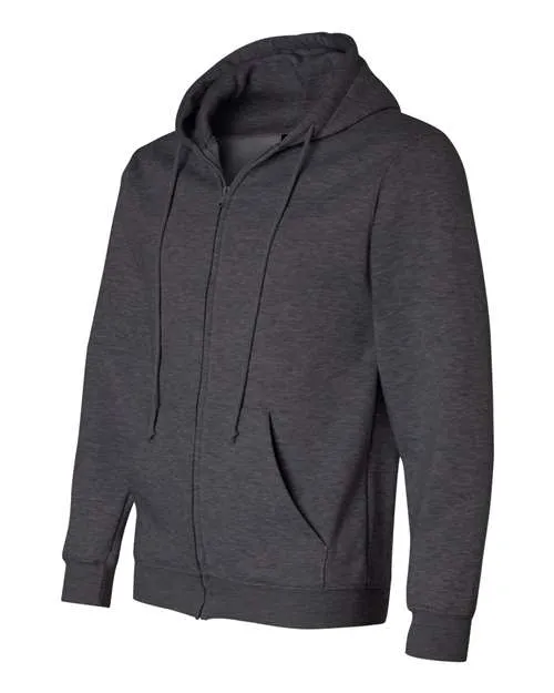Bayside Men's USA-Made Full-Zip Hooded Sweatshirt