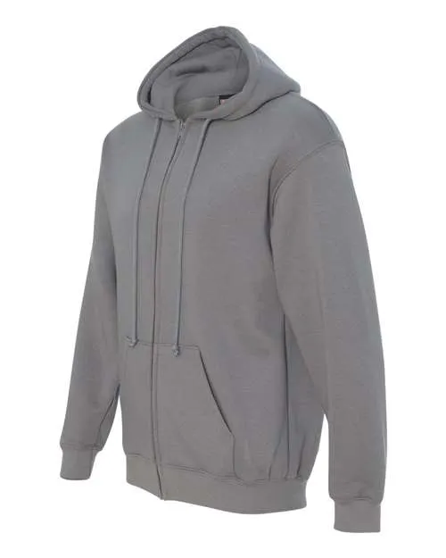 Bayside Men's USA-Made Full-Zip Hooded Sweatshirt