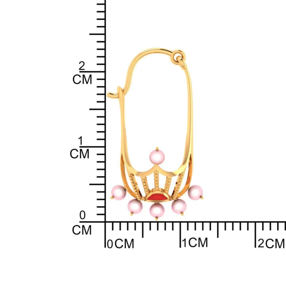 Beautiful 22-karat Gold Earrings With A Unique Design