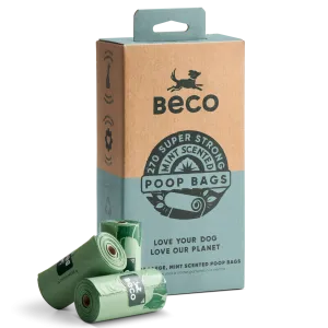Beco Poop Bag, Mint Scented | Big, Strong, Leak-Proof
