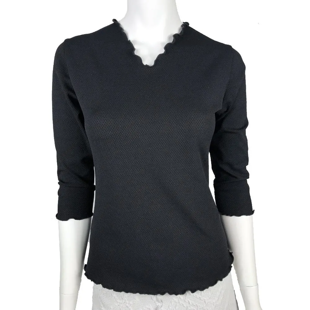 Black Coldess Surreal Textured Top