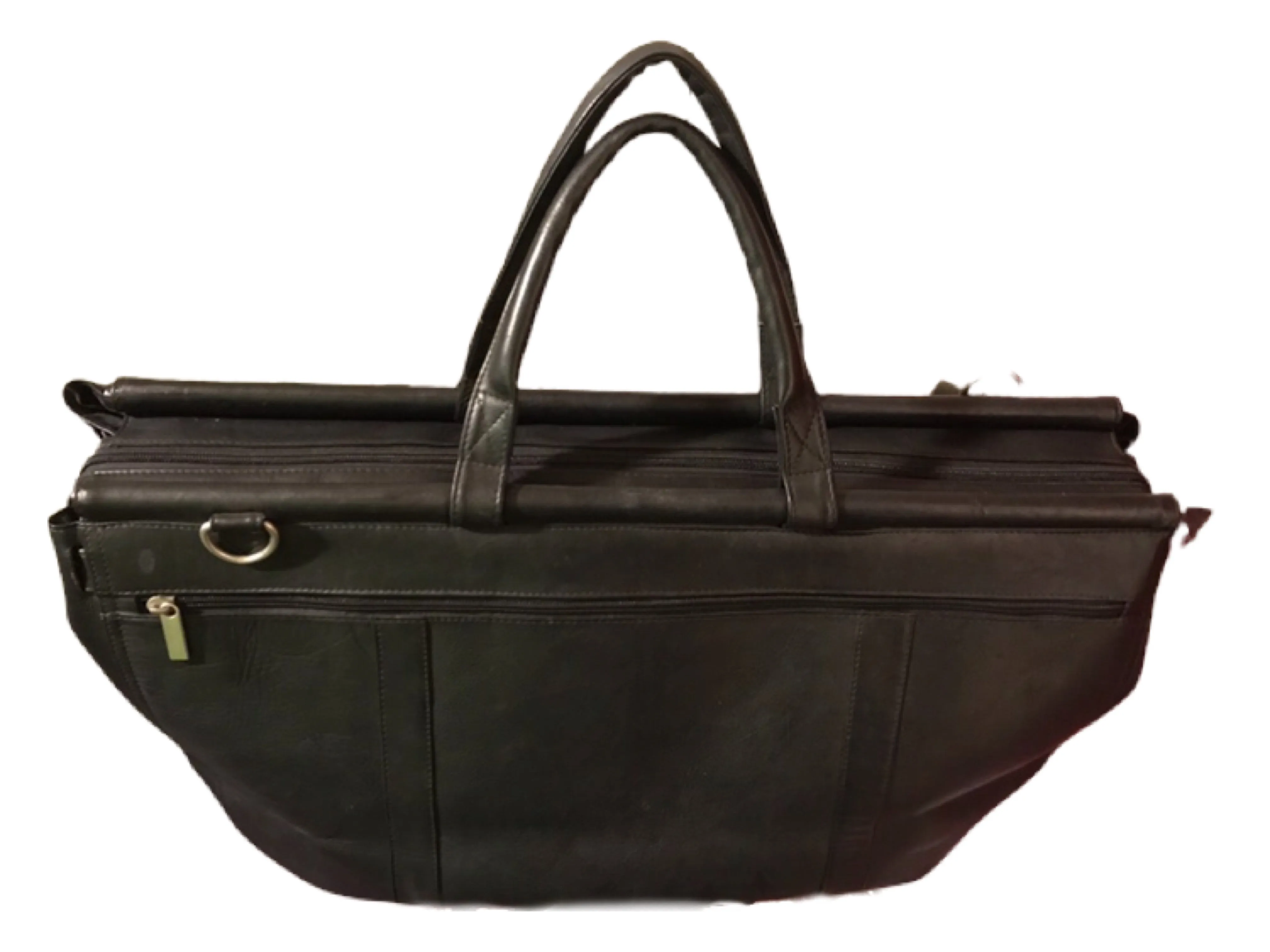 Black Leather Travel Bag