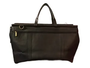 Black Leather Travel Bag