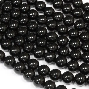 Black Onyx 8mm Rounds - String of 35cm