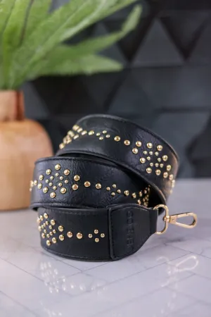 Black Studded Guitar Strap FINAL SALE