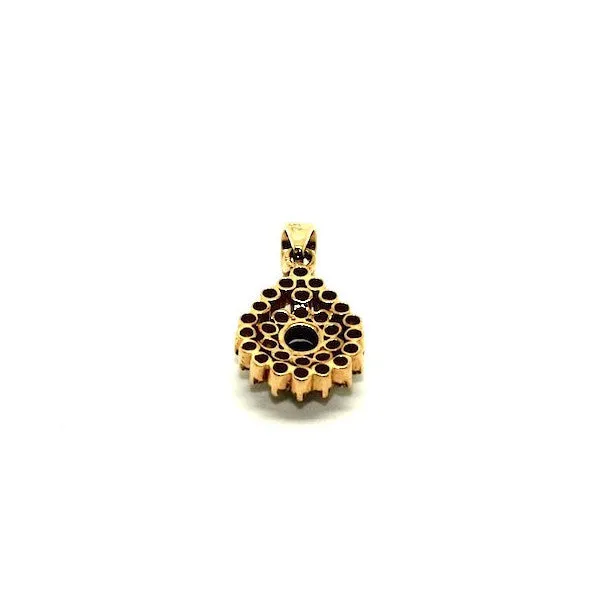 Blue Sapphire And Diamond Double Clustered Ad No.0597