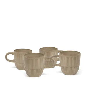 Bonnie Mugs 350mL - Set of 4 - Sand