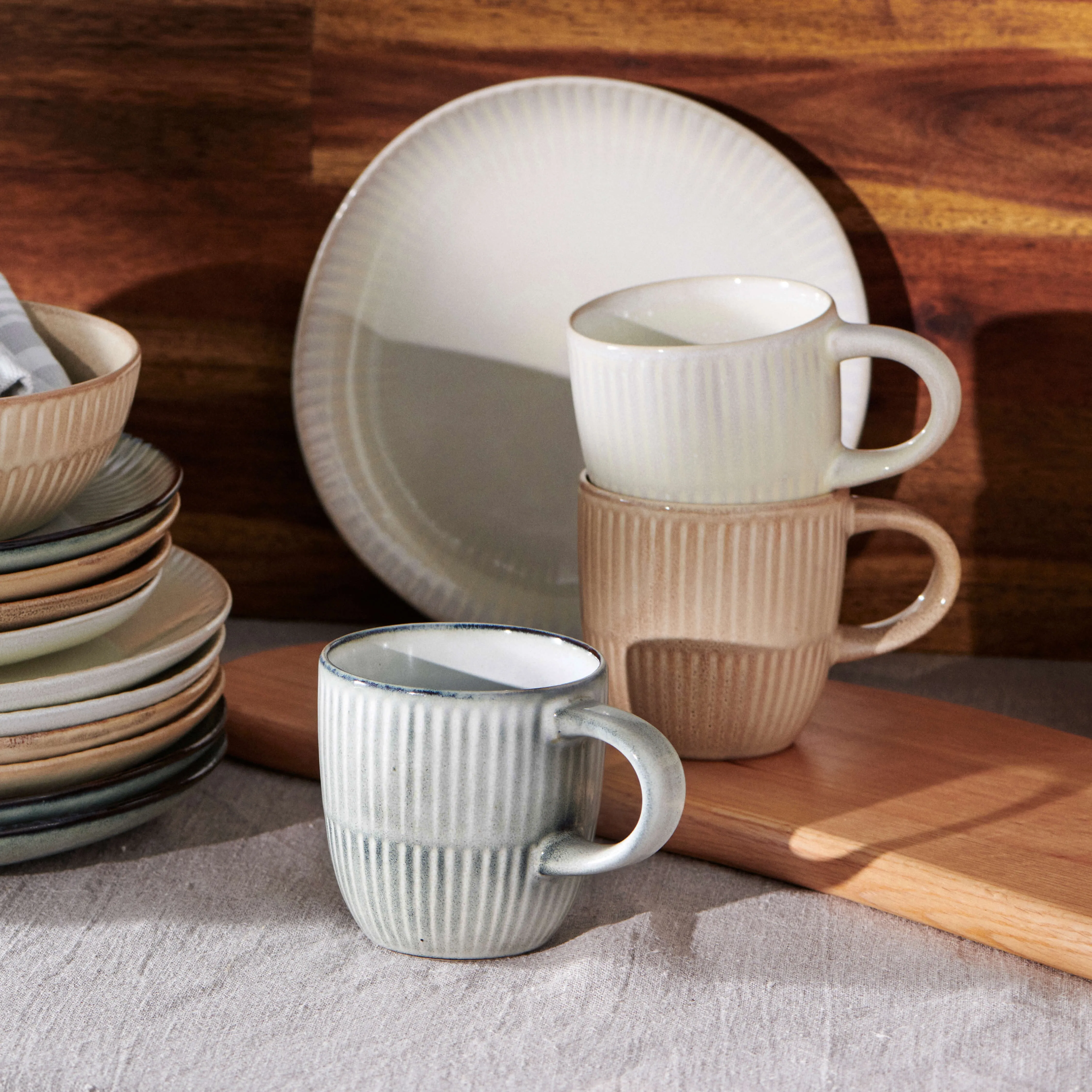 Bonnie Mugs 350mL - Set of 4 - Sand