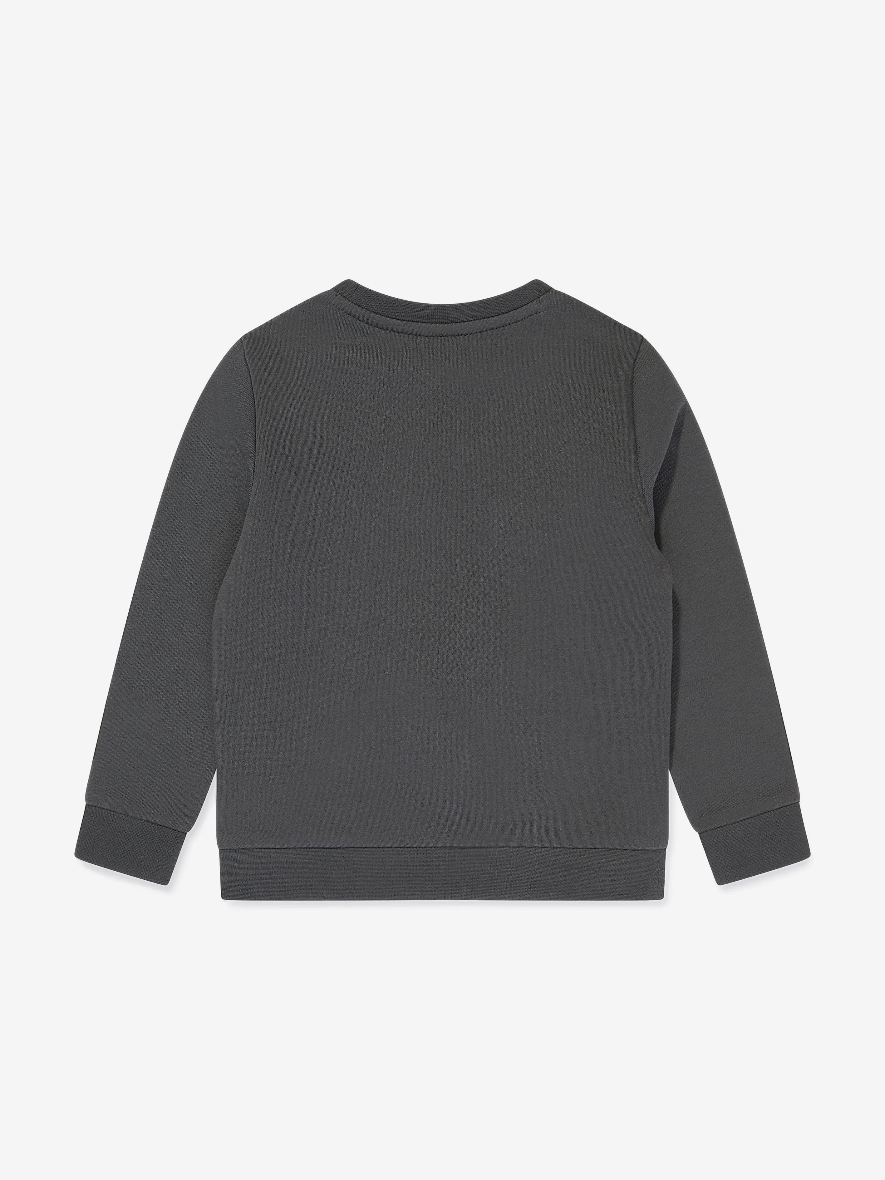 BOSS Boys Reflective Logo Sweatshirt in Grey