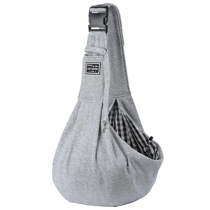 Breathable Pet Go Bag Foldable Dog Backpack Portable Single Shoulder Crossbody Solid Color Pet Outing Travel Bag Pet Accessories