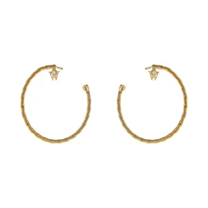 Brilliance of the Sun Hoop Earrings