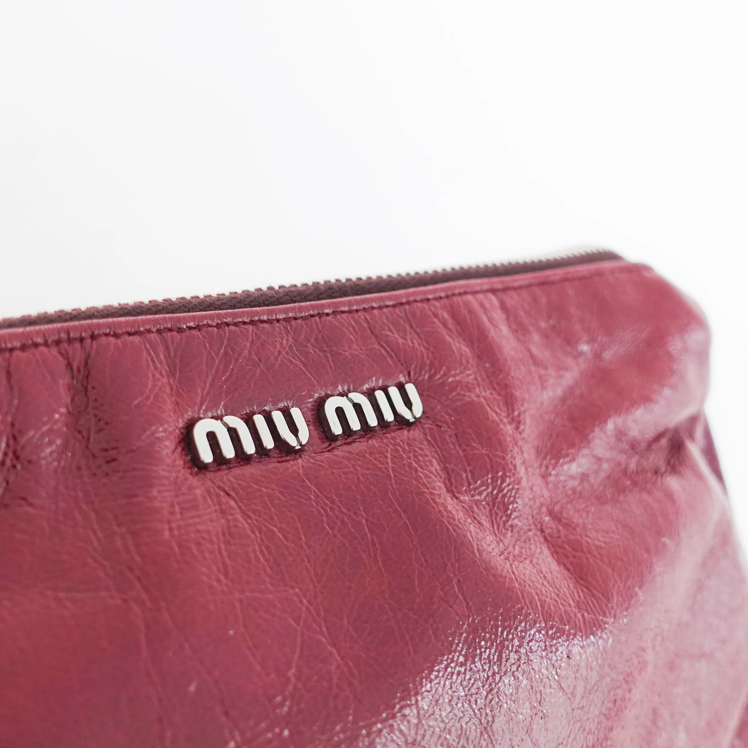 Burgundy mini shoulder bag