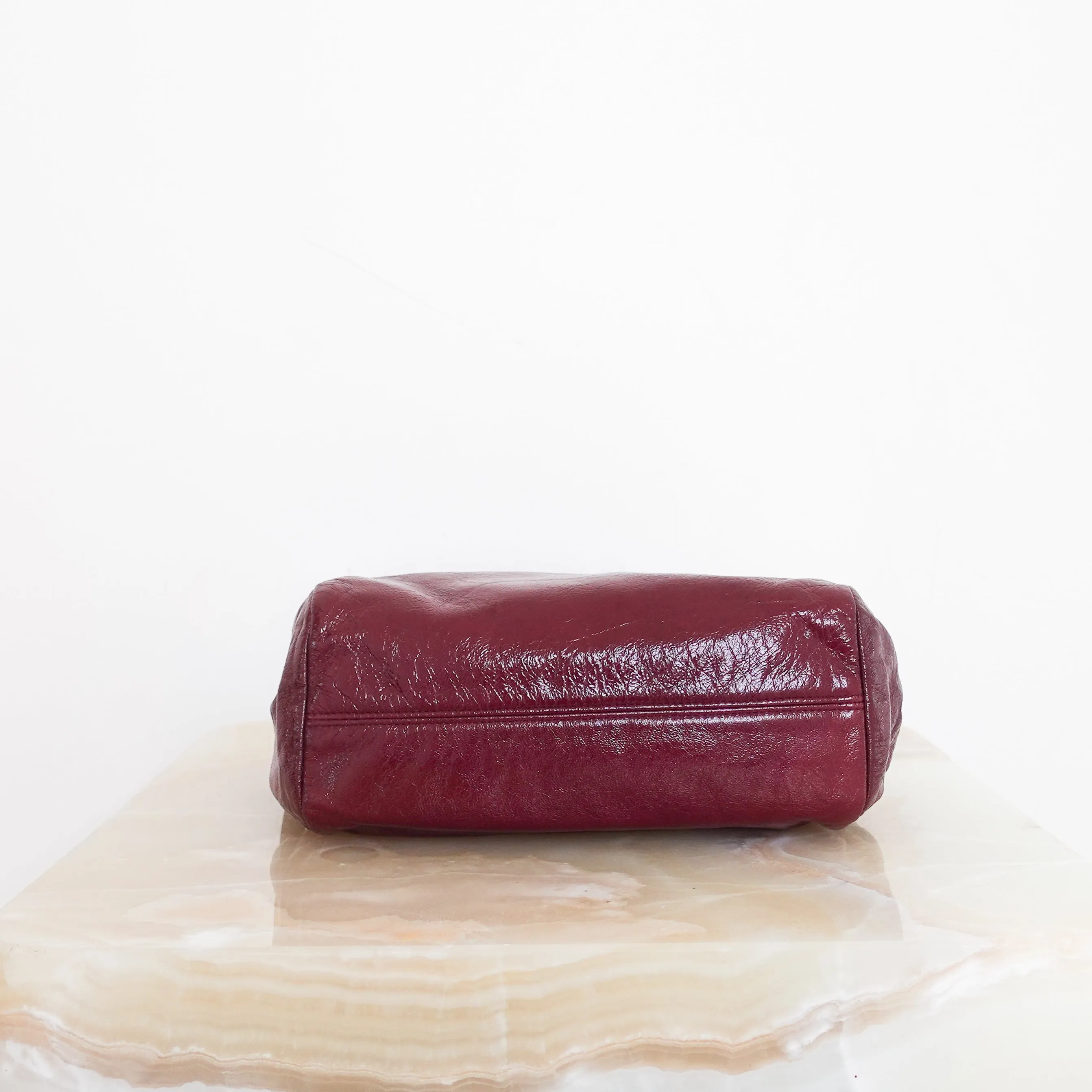 Burgundy mini shoulder bag