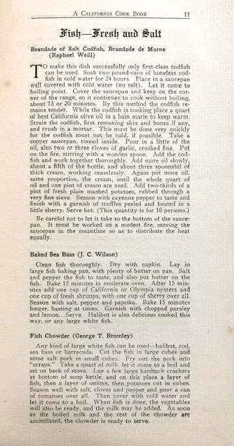 (California) Williamson, Sarah. California Cook Book.