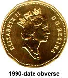 Canada Nickel 1993 $1 (Elizabeth II) 7gr .915