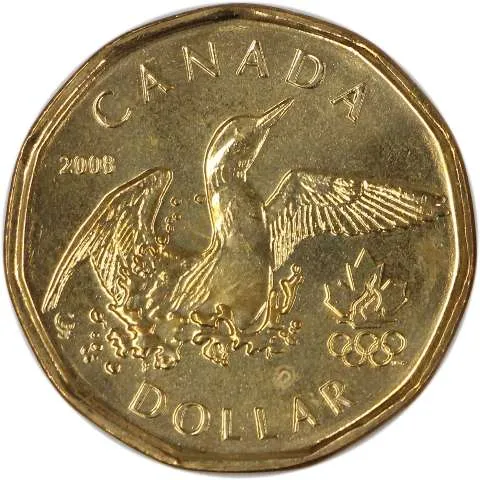 Canada Nickel 2008 $1 (Elizabeth II) 7gr .915