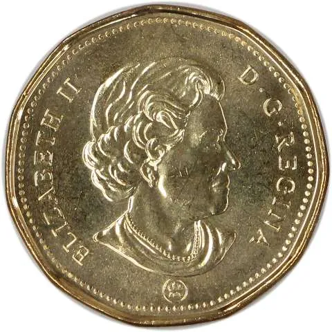 Canada Nickel 2008 $1 (Elizabeth II) 7gr .915