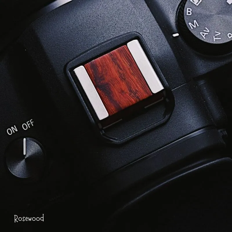 Canon EOS R5 R6 Hot Shoe Cover Wood
