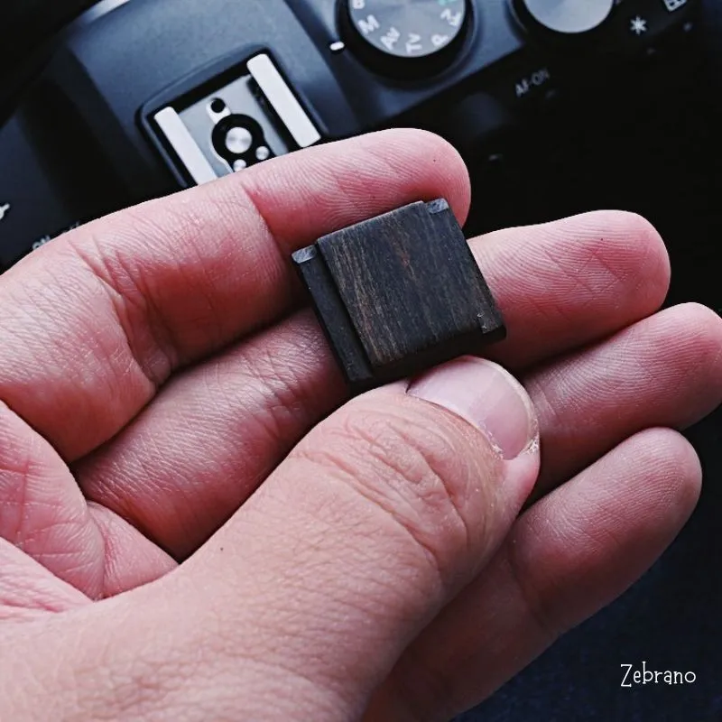 Canon EOS R5 R6 Hot Shoe Cover Wood